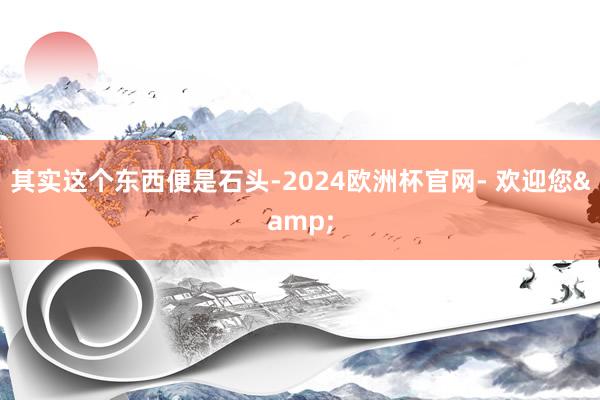 其实这个东西便是石头-2024欧洲杯官网- 欢迎您&