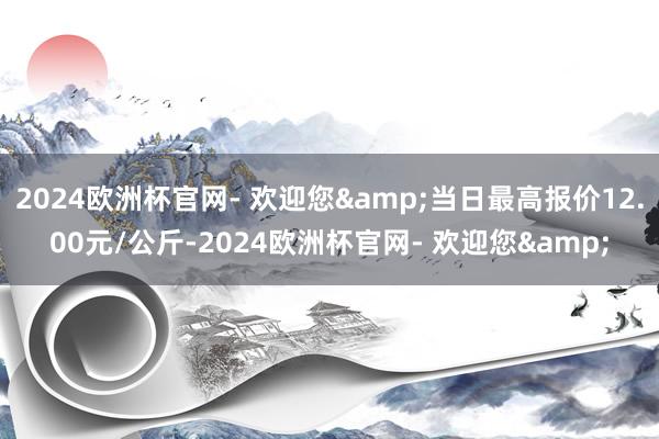 2024欧洲杯官网- 欢迎您&当日最高报价12.00元/公斤-2024欧洲杯官网- 欢迎您&