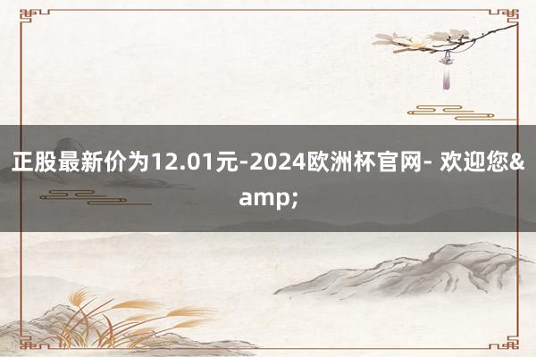 正股最新价为12.01元-2024欧洲杯官网- 欢迎您&