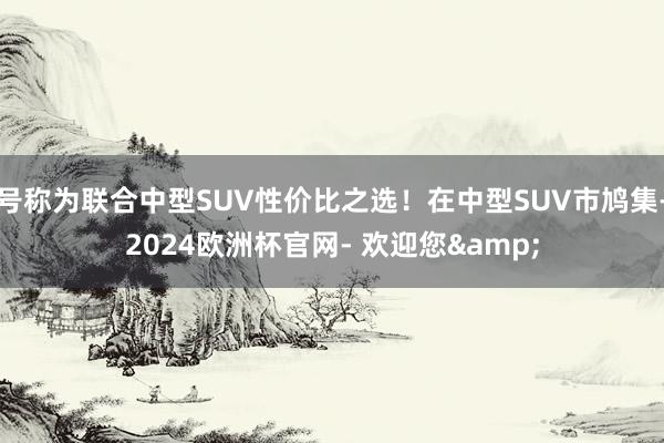 号称为联合中型SUV性价比之选！在中型SUV市鸠集-2024欧洲杯官网- 欢迎您&