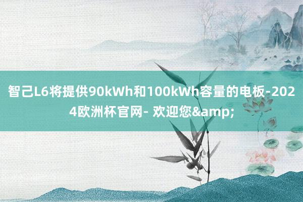 智己L6将提供90kWh和100kWh容量的电板-2024欧洲杯官网- 欢迎您&