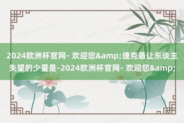 2024欧洲杯官网- 欢迎您&捷克最让东谈主失望的少量是-2024欧洲杯官网- 欢迎您&