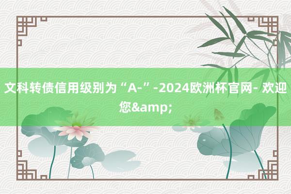 文科转债信用级别为“A-”-2024欧洲杯官网- 欢迎您&