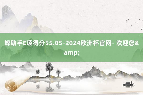 蜂助手E项得分55.05-2024欧洲杯官网- 欢迎您&