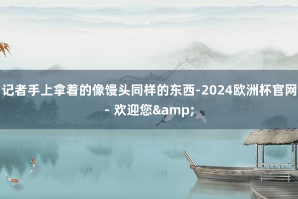 记者手上拿着的像馒头同样的东西-2024欧洲杯官网- 欢迎您&